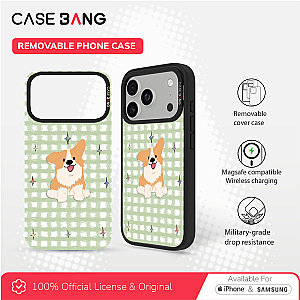 CASEBANG Removable Phonecase Cover Summer Puppy Series - Playful Puppy Magnetic Casing