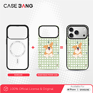 CASEBANG Removable Phonecase Cover Summer Puppy Series - Playful Puppy Magnetic Casing