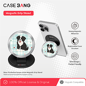CASEBANG Summer Puppy Series - Clever Puppy Magsafe Grip Stand Handphone Holder