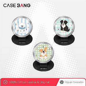 CASEBANG Summer Puppy Series - Playful Puppy Magsafe Grip Stand Handphone Holder