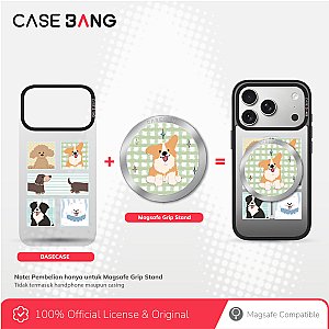 CASEBANG Summer Puppy Series - Playful Puppy Magsafe Grip Stand Handphone Holder