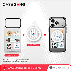 CASEBANG Summer Puppy Series - Cute Puppy Pop Socket Stand Handphone Holder
