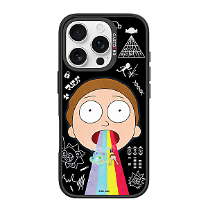 CASEBANG Removable Phonecase Cover Rick and Morty Series - Rainbow Barf Magnetic Casing