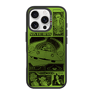 CASEBANG Removable Phonecase Cover Rick and Morty Series - Green Print Magnetic Casing