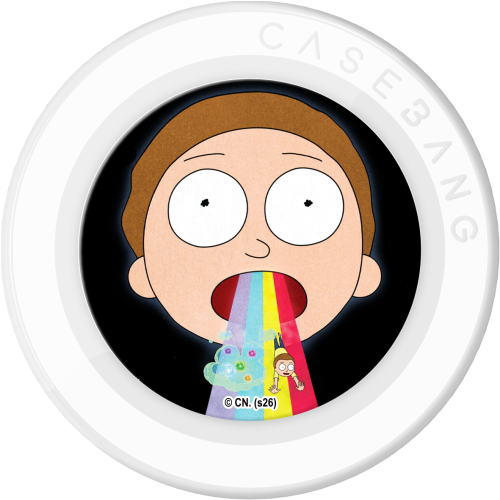 CASEBANG Rick and Morty Series - Rainbow Barf Pop Socket Stand Handphone Holder