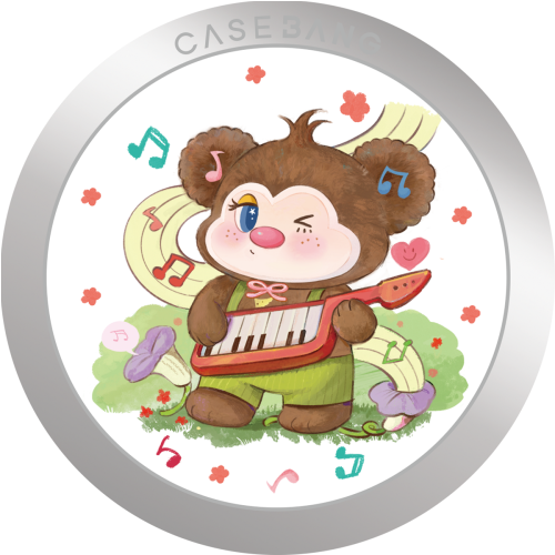 CASEBANG SunToBear Series - Music Bear Magsafe Grip Stand Handphone Holder