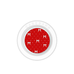 CASEBANG Pink Bow 2.0 Series - Classic Red Pink Bow Pop Socket Stand Handphone Holder