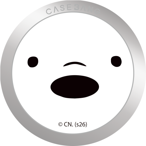 CASEBANG We Bare Bears 1.0 Series - Ice Bear Magsafe Grip Stand Handphone Holder