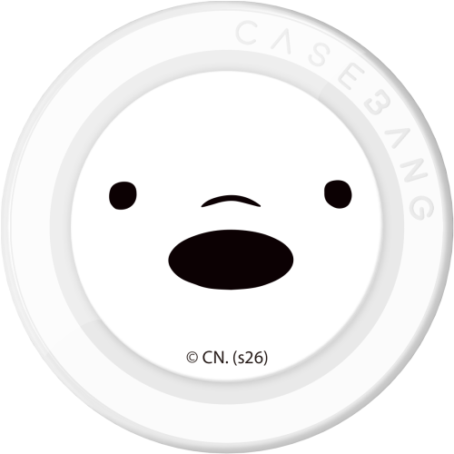 CASEBANG We Bare Bears 1.0 Series - Ice Bear Pop Socket Stand Handphone Holder