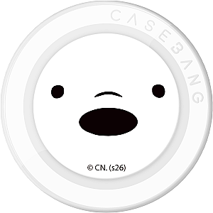 CASEBANG We Bare Bears 1.0 Series - Ice Bear Pop Socket Stand Handphone Holder