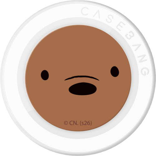 CASEBANG We Bare Bears 1.0 Series - Grizzly Pop Socket Stand Handphone Holder